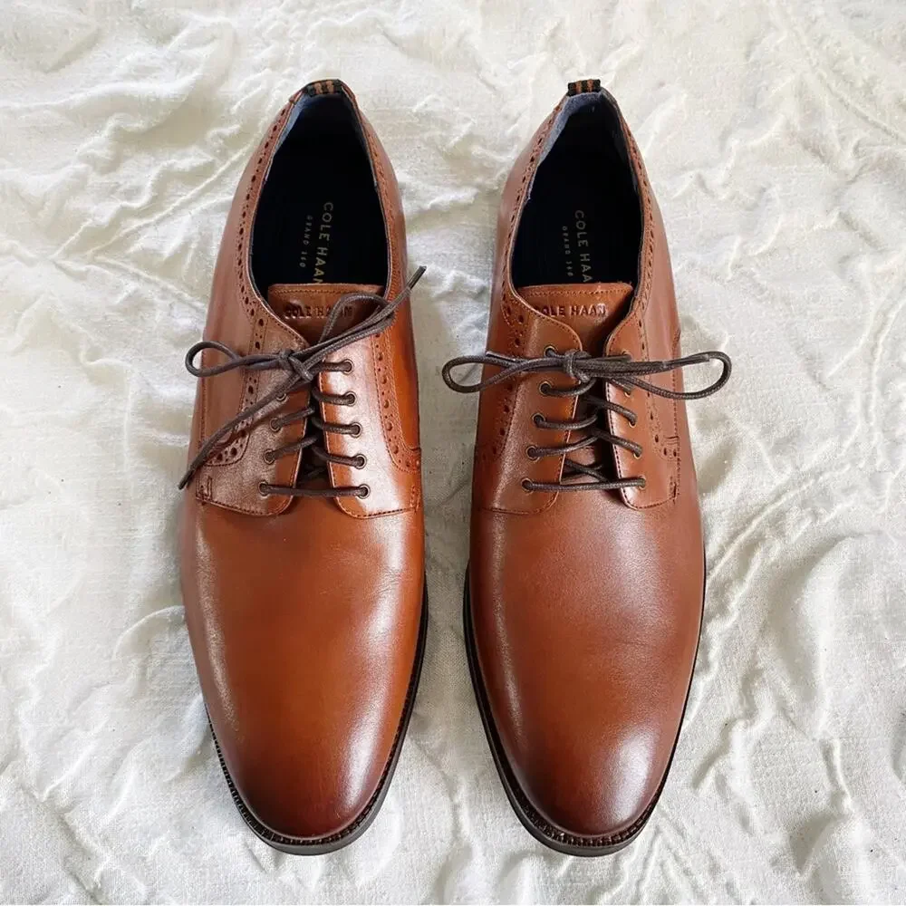 Cole Haan Jefferson Grand 2.0 Plain Toe Derby Shoes Size 13